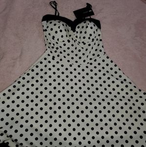 Polka a dot mini dress